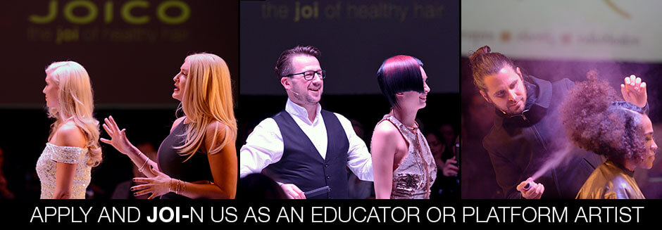 Joico educators on Stage