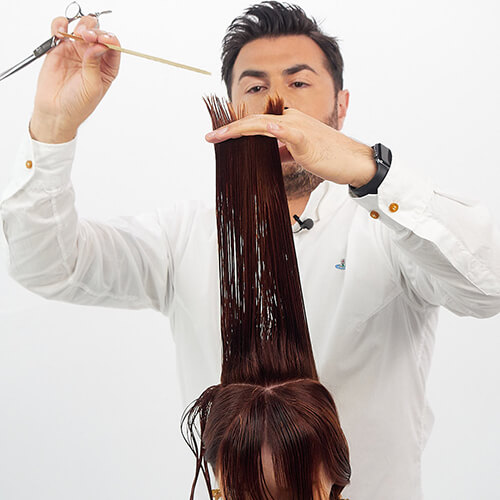 Stylist Cutting Hair