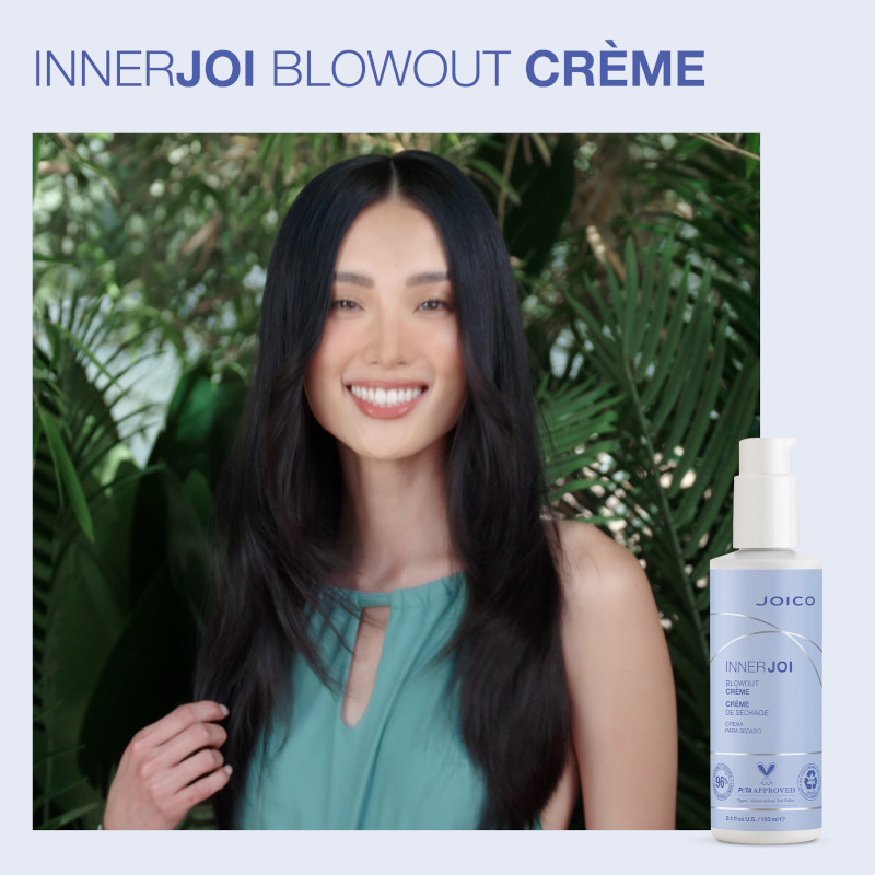 innerjoi-styler-blowout-creme-w-model innerjoi blowout creme with model