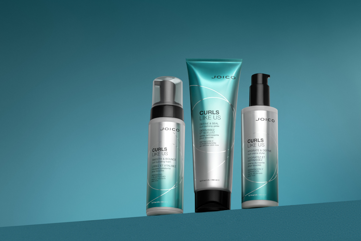 curls like us collection, foam, gel and styler